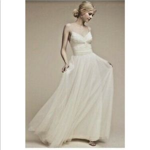 Size 2 BHLDN Timsley dress in soft white